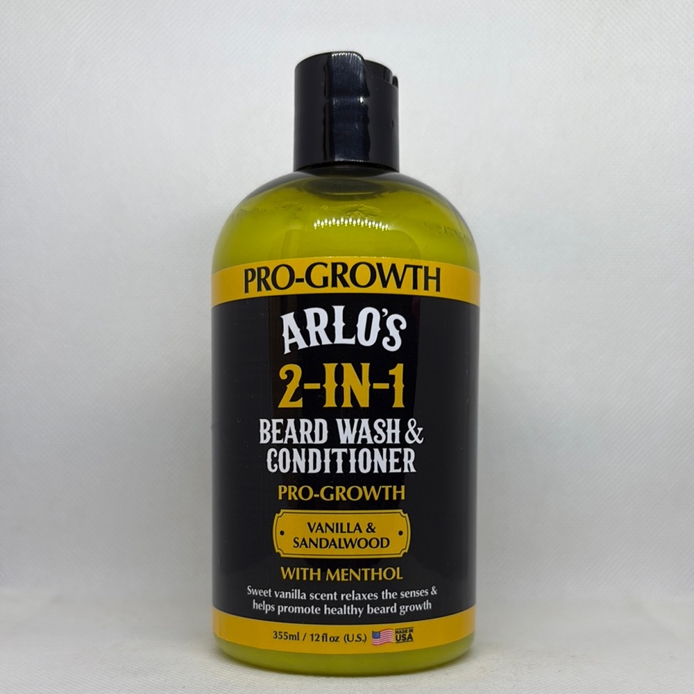 Arlo's 2-in-1 Beard Wash & Conditioner Pro-Growth Vanilla & Sandalwood